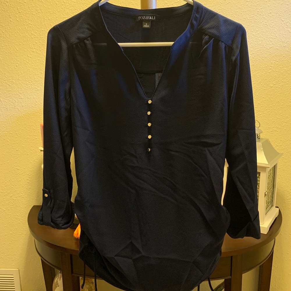 Navy blue blouse